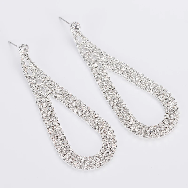 YFJEWE женские серьги в форме капли воды Висячие модные вечерние ювелирные изделия