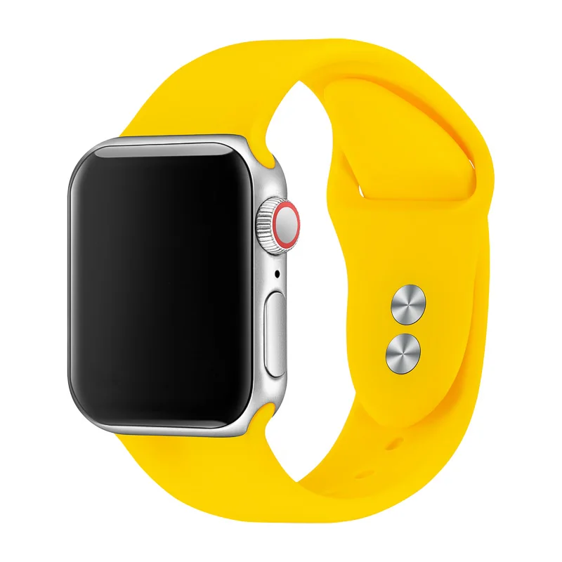 2 Браслет для Apple Watch 38 мм 40 мм 42 мм 44 мм с двойной пряжкой силиконовый Iwatch ремешок для Apple Watch серии 4,3, 2,1 81024 - Цвет ремешка: 2
