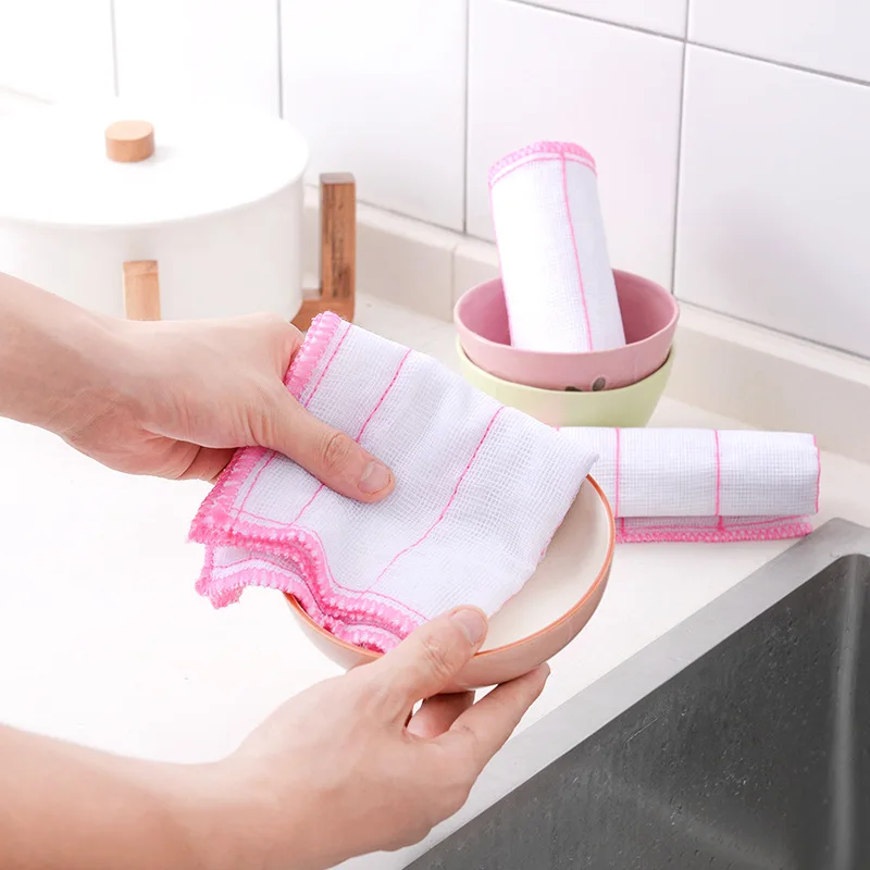 5 шт./компл. 28 см блюд волокна ткани салфетки и полотенца Bamboo Mmicrofiber тканевые дома