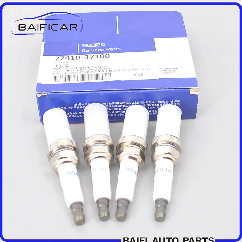 Baificar новые оригинальные 4 шт./лот Иридиевые свечи зажигания 27410-37100 2741037100 для hyundai Elantra Sante Fe Sonata Tiburon