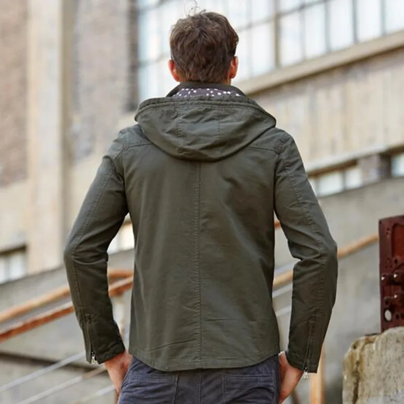 Military industry of new fund 2016 autumn winters is men's jacket Cultivate one's morality hooded men casual | Мужская одежда