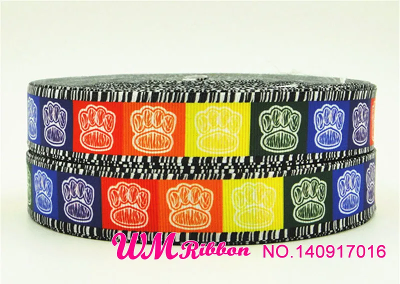 Q&ampN ribbon 16mm 22mm 25mm 38mm 50mm 75mm cartoon dog printed grosgrain webbing 50yards/roll for hair tie free shipping | Дом и сад