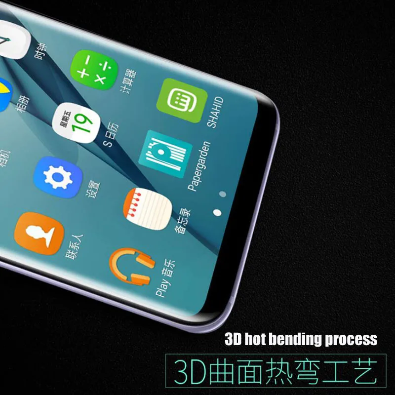 6D изогнутое полное покрытие 9H закаленное стекло для samsung Galaxy Note8 S6 7 Edge S8 9Plus A3 5 7 Защитные чехлы для телефонов пленка