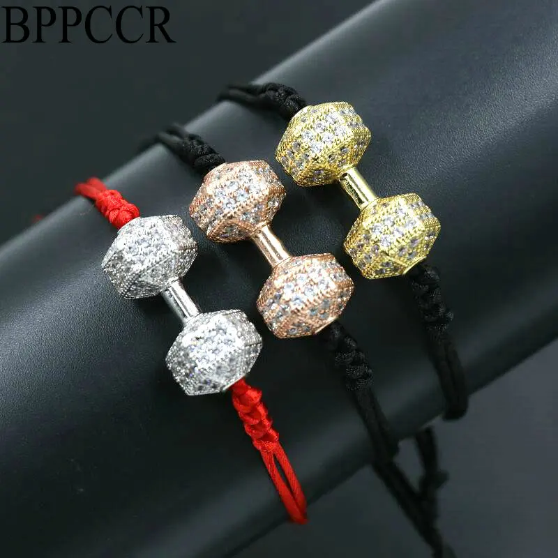 BPPCCR модный гантели для фитнеса чакра браслет на счастье красная веревка строка