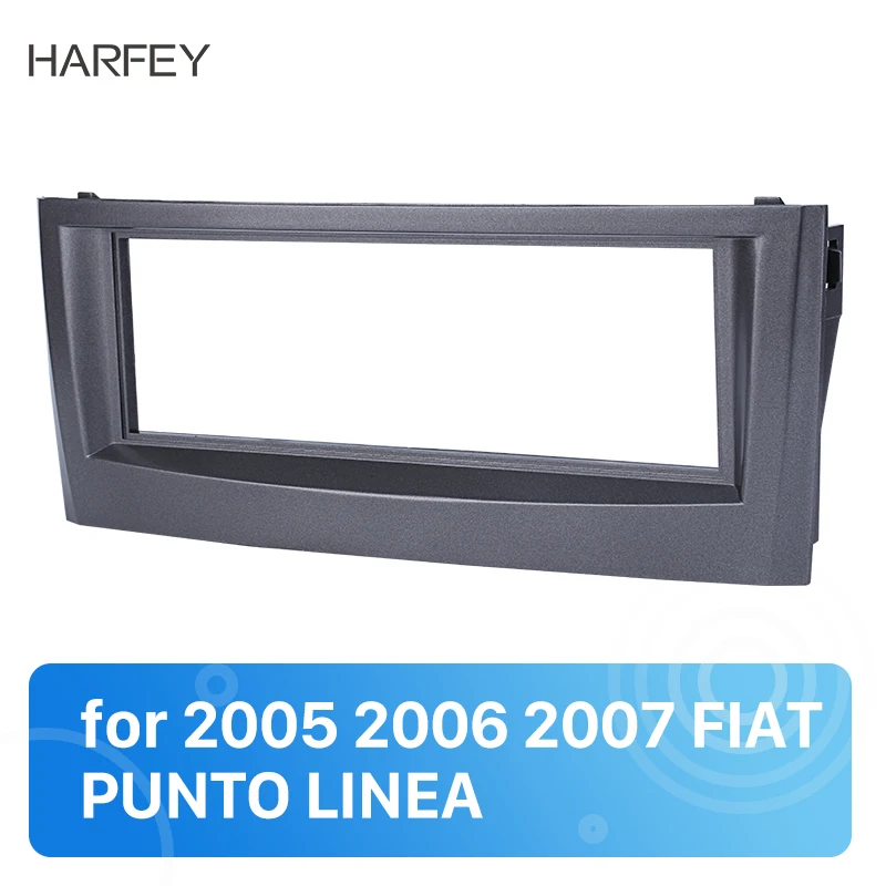 Автомобильная магнитола Harfey серая 1DIN 183*53 мм для 2005 2006 2007 FIAT PUNTO LINEA стерео