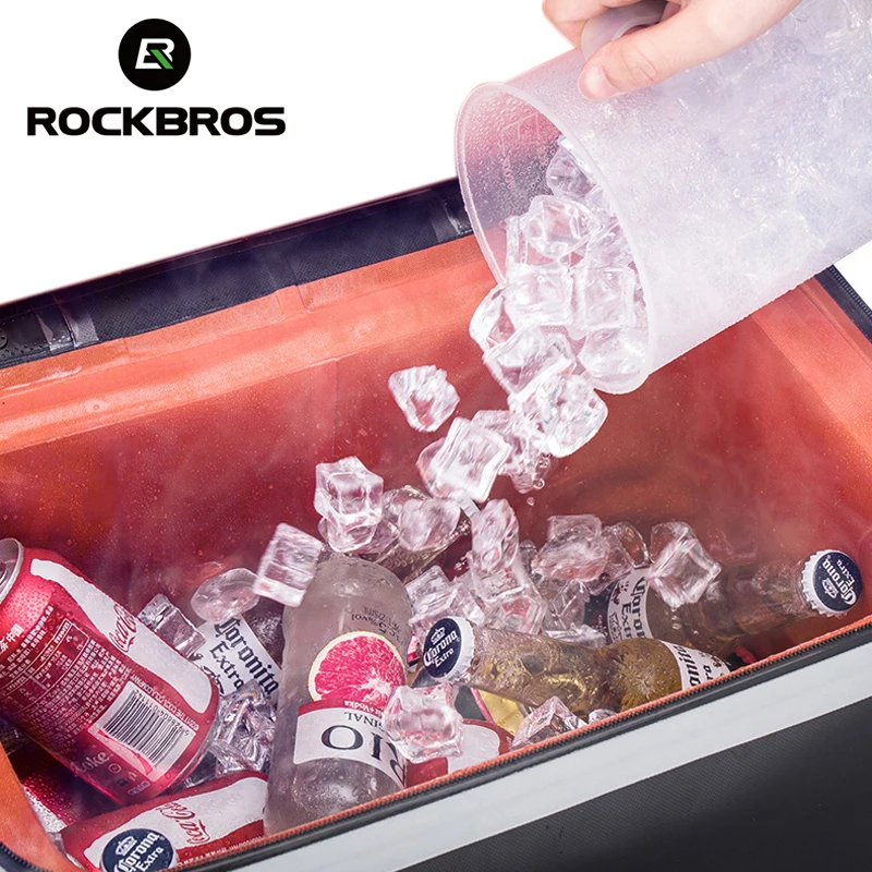 ROCKBROS Большая водонепроницаемая Термосумка, большая коробка для пикника, теплоизолированные крутые сумки, пакет для льда, сумка для свежего автомобиля