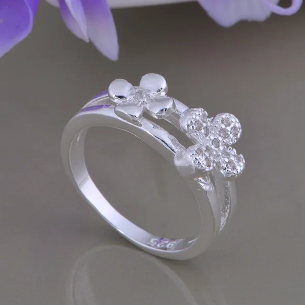 Оптовые высококачественные посеребренные модные ювелирные кольца WR-895 |