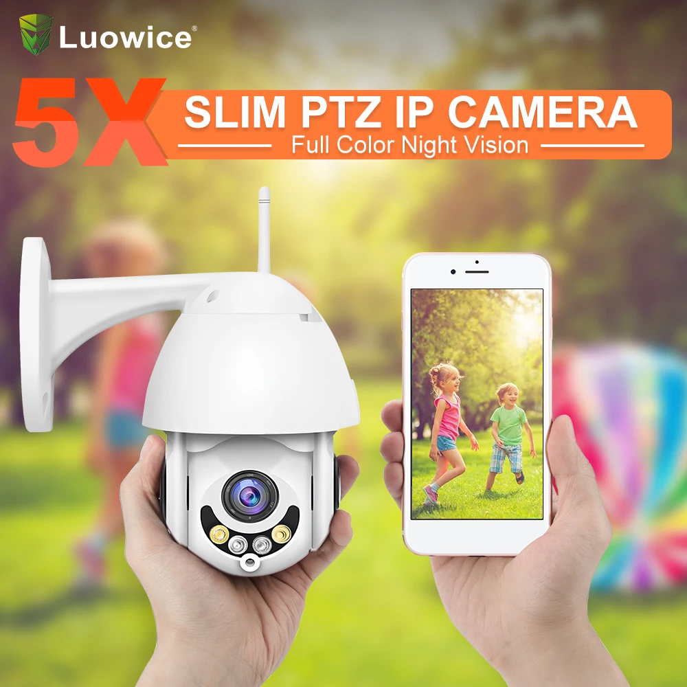 Luowice 1080p full HD IP Беспроводная камера 5x оптический зум сетевая ip-камера CCTV wifi с