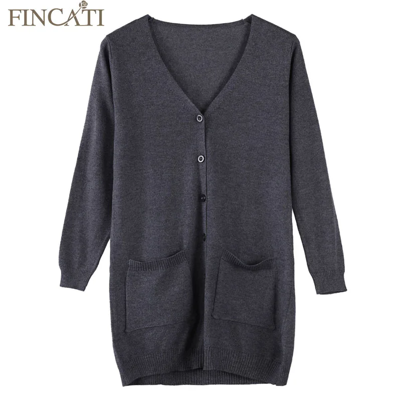 Женский шерстяной свитер кардиган кашемировый весенний модный с двойными