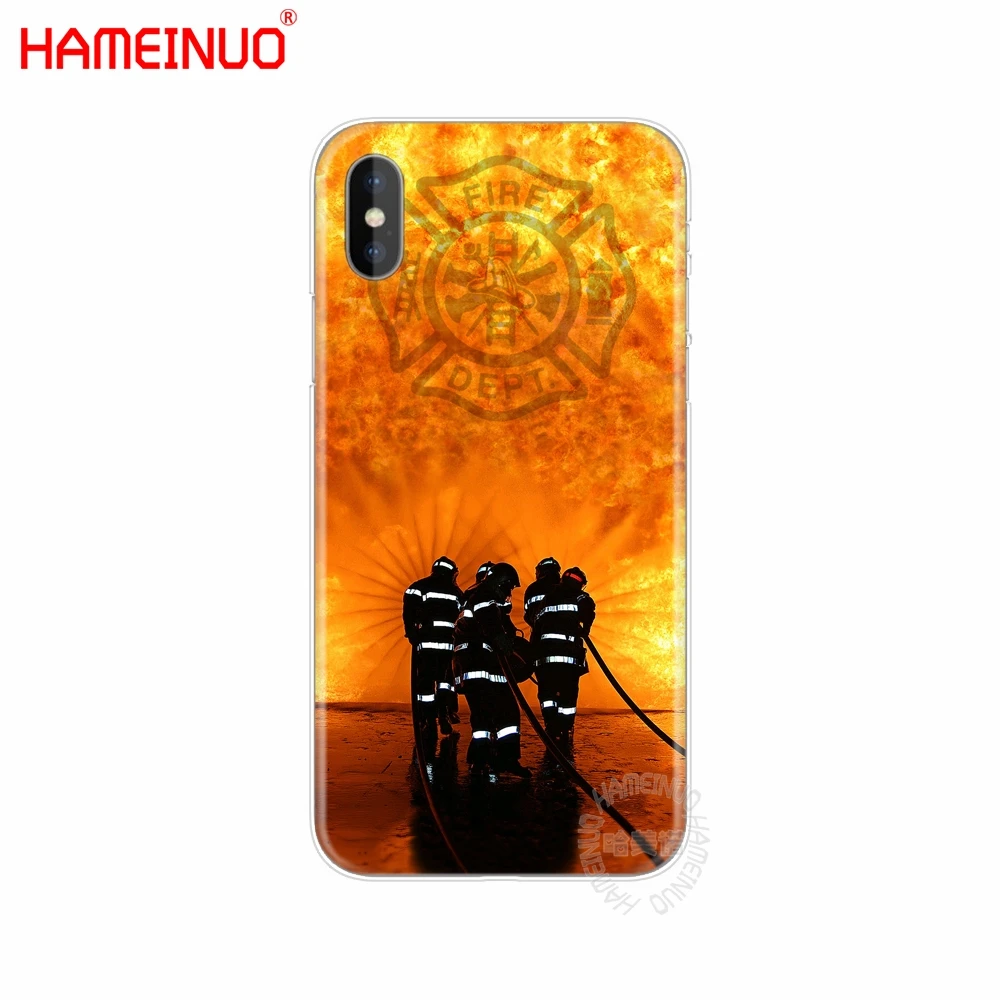 Чехол для мобильного телефона HAMEINUO Пожарный EMS спасательный чехол для iphone X 8 7 6 4 4S 5 5S SE 5c 6s plus