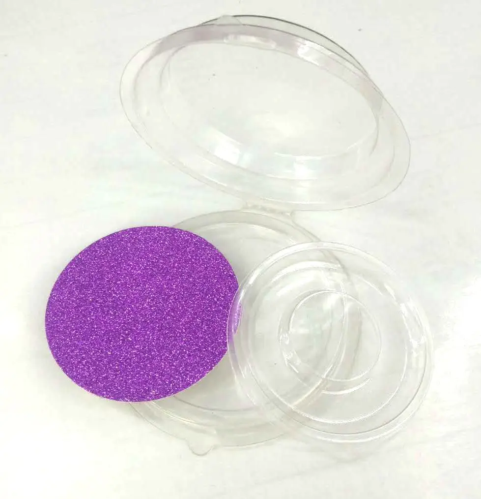 purple 10 компл./лот квадратная упаковочная коробка для ресниц пустой ресницы пластиковый посылка все прозрачной крышкой лоток ресницы DIY мягкий упаковочная коробка - Цвет: purple