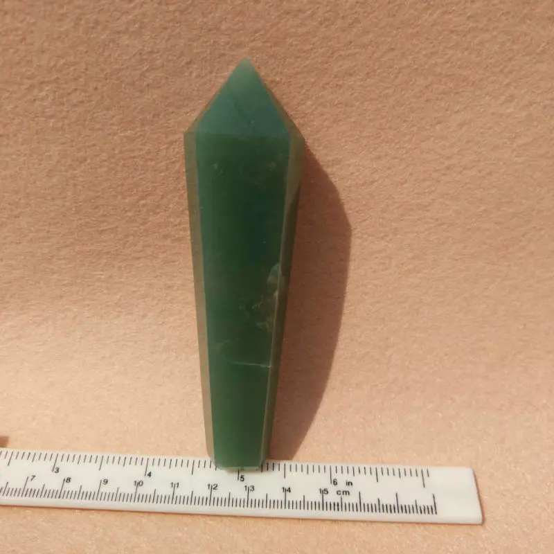 

Natural gemstone green aventurine crystal quartz smoking pipes crystal wand tobacco pipes