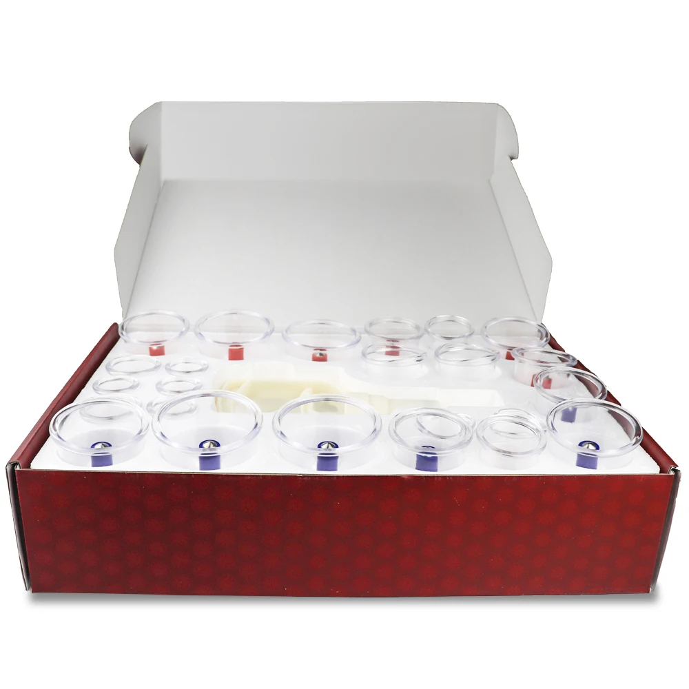 Athphy 24 шт. вакуумные банки китайский физический массажер банки чашка для терапии массаж тела горячая Распродажа антицеллюлитные чашки массажер для спины