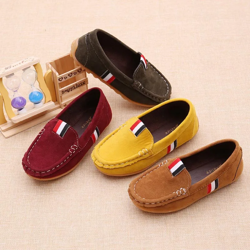 Spring Kids Soft Sneakers Fashion Boys Cow Mucsle Sport Running Shoes for Girls Toddler Autumn Leather Teenagers | Детская одежда и