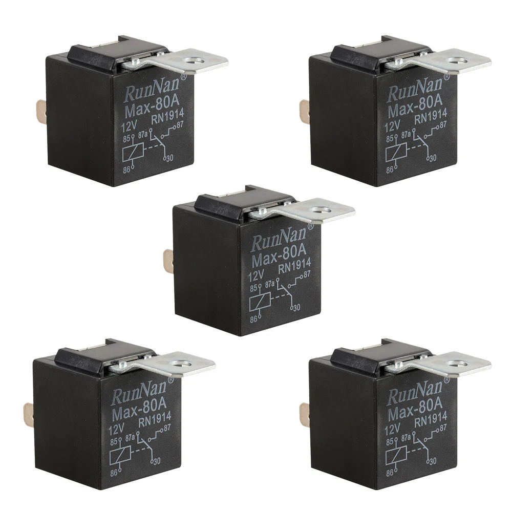 5 шт./компл. автомобильные аксессуары водонепроницаемые реле 12 В Автомобильная