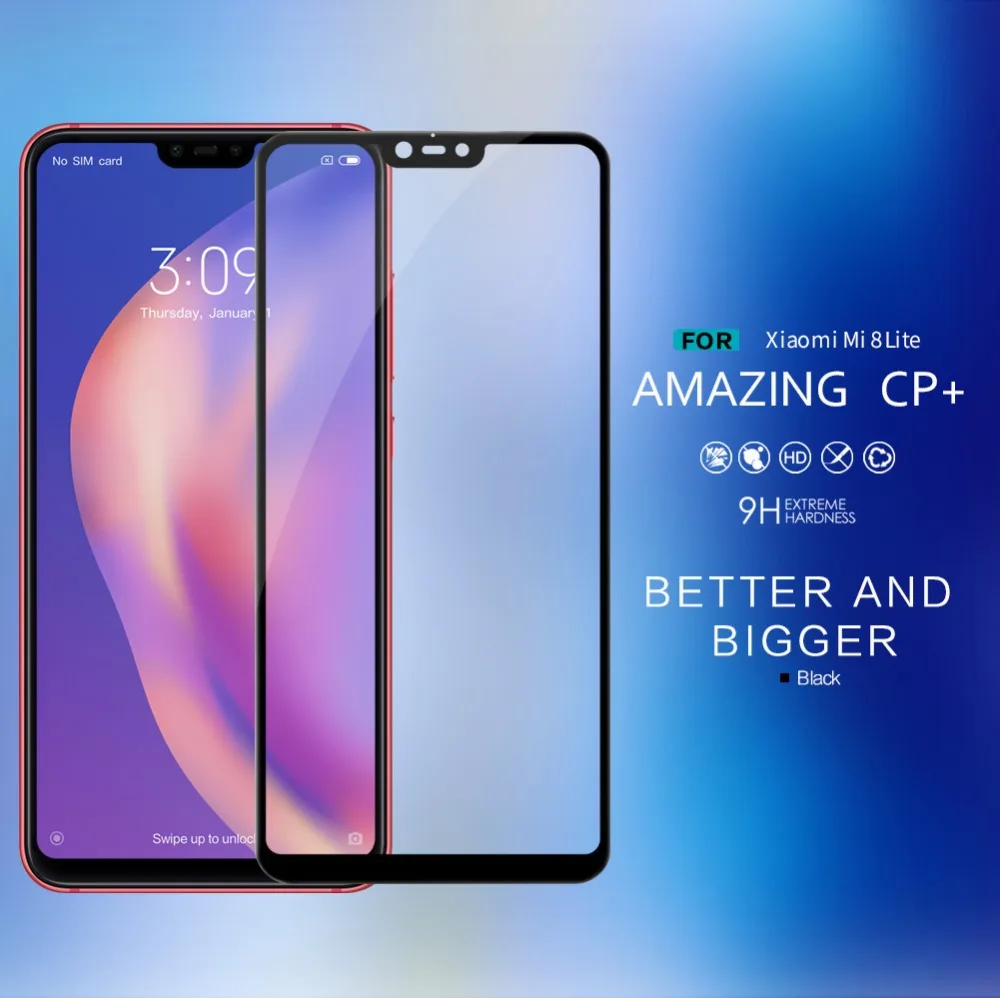 Защитное стекло Nillkin CP + 2.5D закаленное для Xiaomi Mi 8 Lite 9H|Защитные стёкла и плёнки