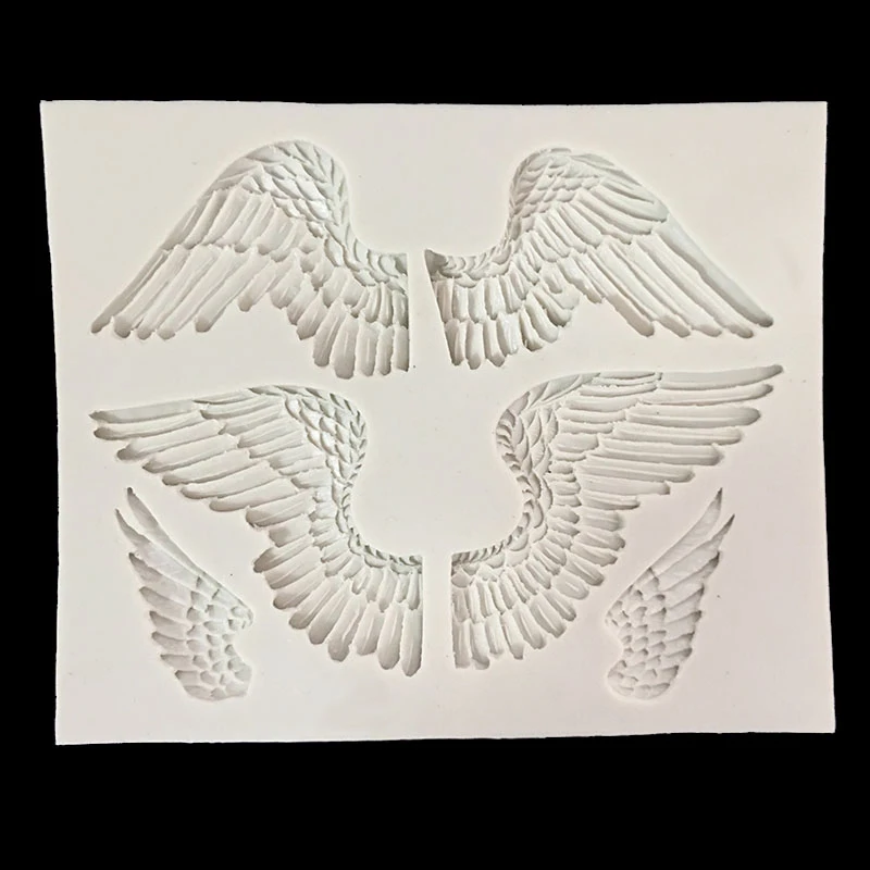 Sugarcraft большой в форме крыльев Ангела шоколадные конфеты силиконовые формы