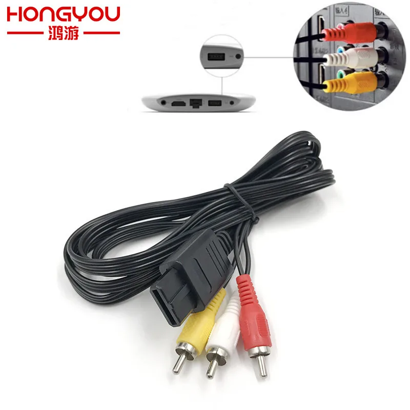 Av кабель для n64/NGC/SNES av nintendo 60 snes gamecube AV RCA аудио/видео ТВ композитный кабель|cable