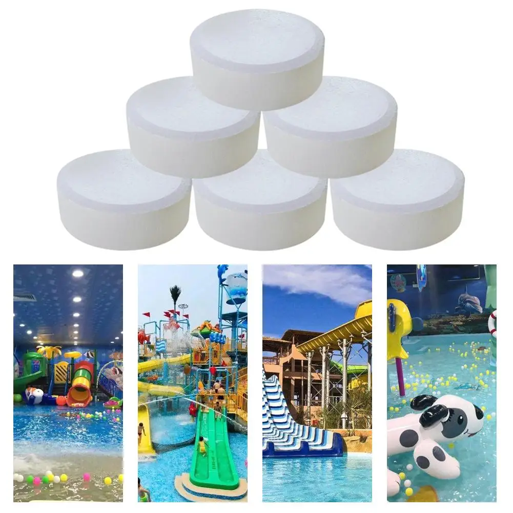 5Pcs/lot Pool Cleaning Effervescent Chlorine Tablets Cage Disinfectant Swimming Clarifier disinfection tablets Clean supply | Спорт и