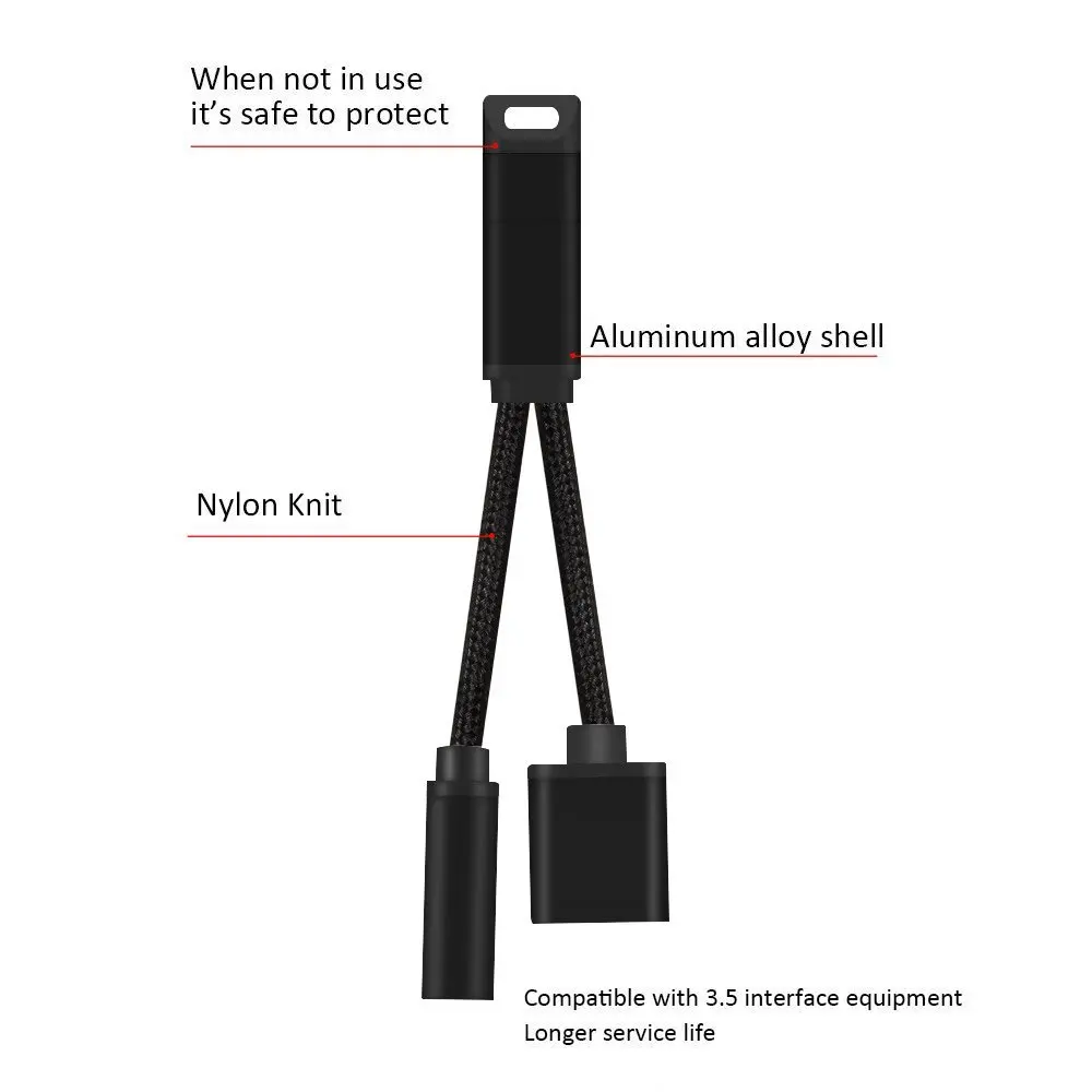 ACCGUYS 2 в 1 USB Type C до 3 5 мм Женский аудио разъем кабель для наушников зарядный адаптер