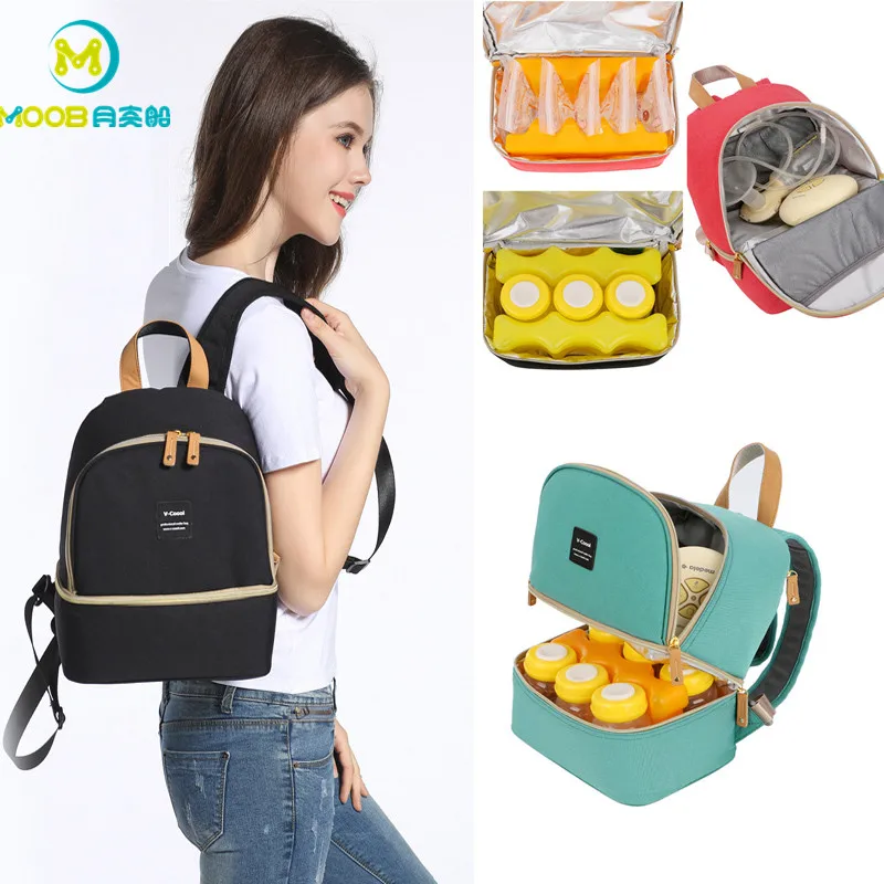 Baby Bags For Mom Bottle Cooling Backpack Maternity Mummy Nursing Care Bag Wateroproof Kid Breast Milk Cooler | Мать и ребенок
