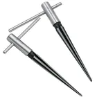 18-12 дюймов 1:10 коническая ручная развертка Deburrer отверстие инженеров по ремонту работы с металлом Т-образная ручка, дюймовый стандарт с коническим отверстием производства ручной Расширитель отверстий трубы Chaser