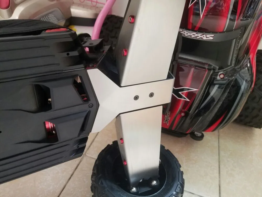 Qingpeng 1/8 монстр Трак ARRMA Nero FAZON Big Rock стальной донный бронированный подвесной рычаг