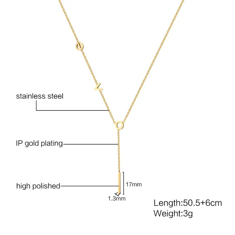 Женское колье-чокер из нержавеющей стали с надписью LOVE | Украшения и аксессуары
