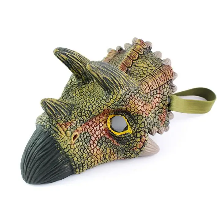 Крутая латексная маска динозавра для вечеринки страшная Хэллоуина маскарада