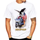 Goldwing, американский дизайн сердца, Мужская футболка 2018, новая белая дышащая Повседневная футболка размера плюс, Мужская футболка с принтом без клея