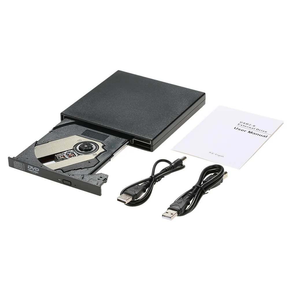 Портативный тонкий внешний DVD диск USB 2 0/устройство для чтения оптических