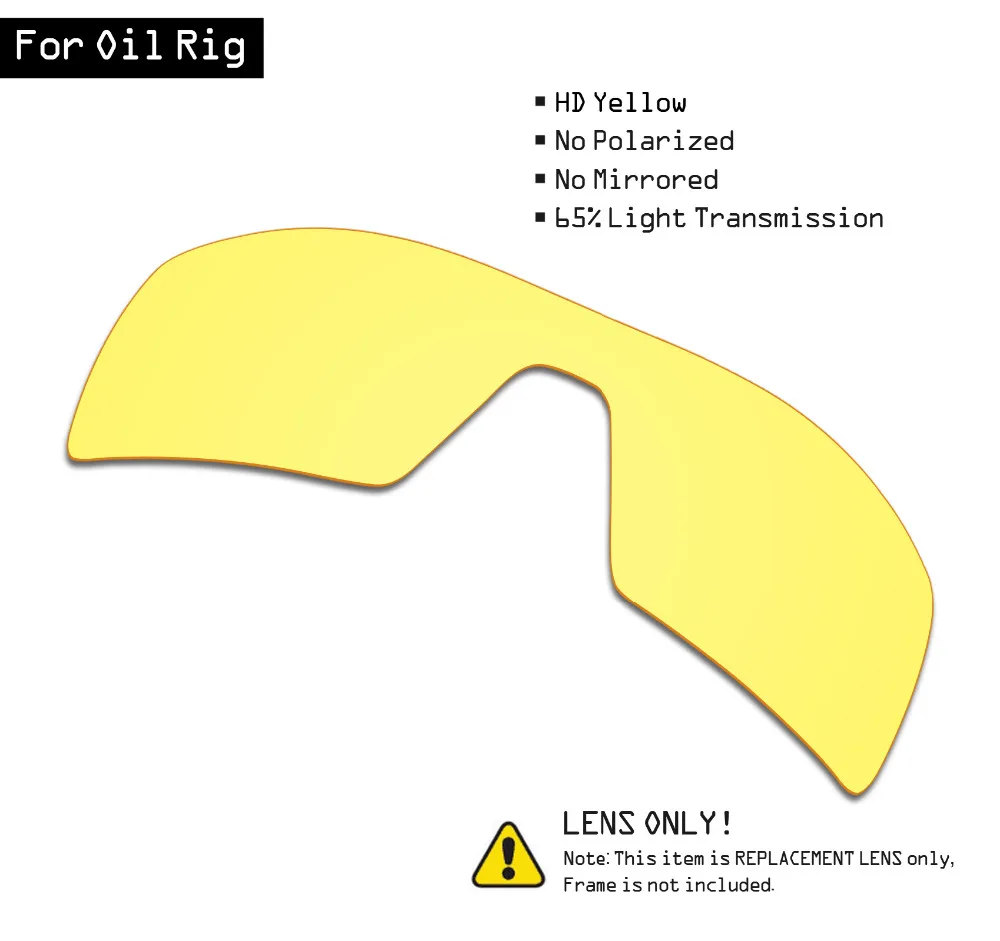 Солнцезащитные очки SmartVLT Сменные линзы для Oil Rig HD желтый|Очки аксессуары| |