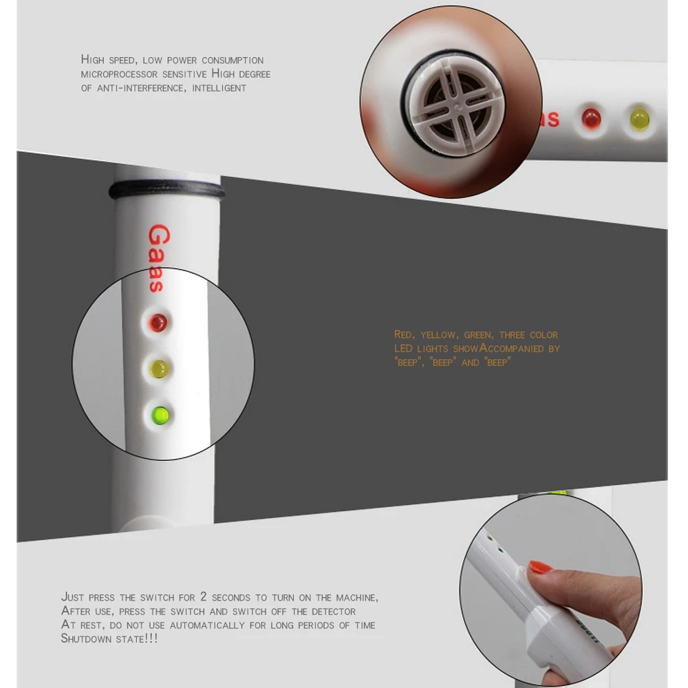

DY80 Combustible Gas Leak Detector Combustible LPG Natural Gas Detector Portable Butane Propane Methane Gas Analyzer