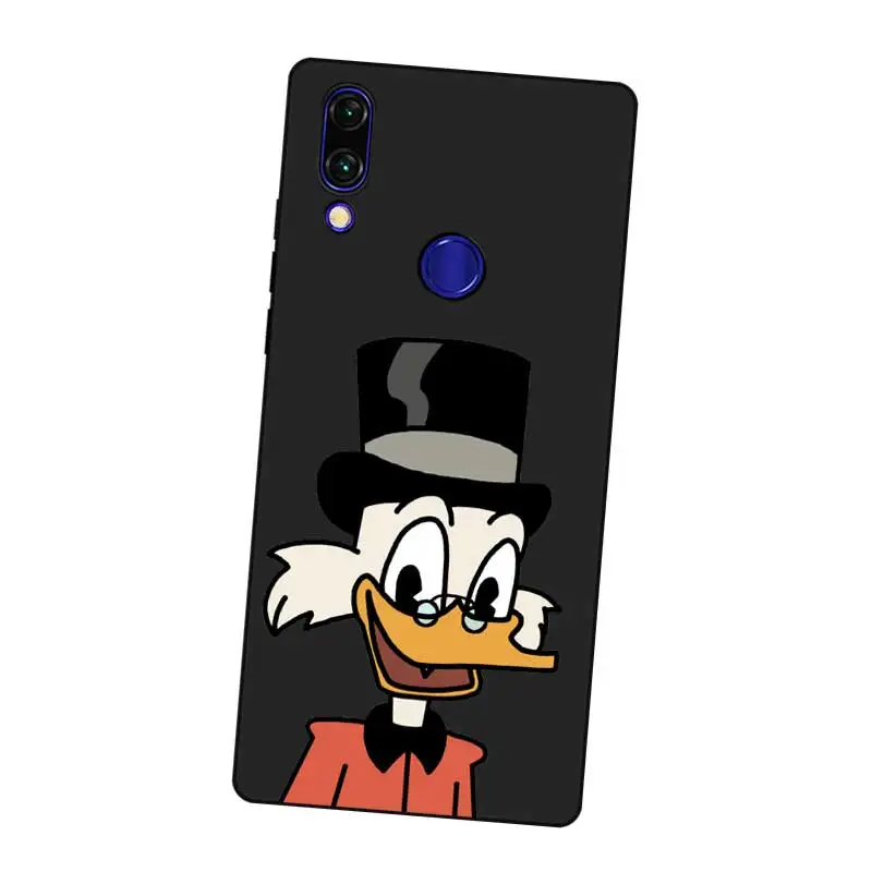 N312 Donald Duck Black Silicone Case Cover For Xiaomi Redmi Note 3 4 4X 5 5A 6 7 Pro Global |