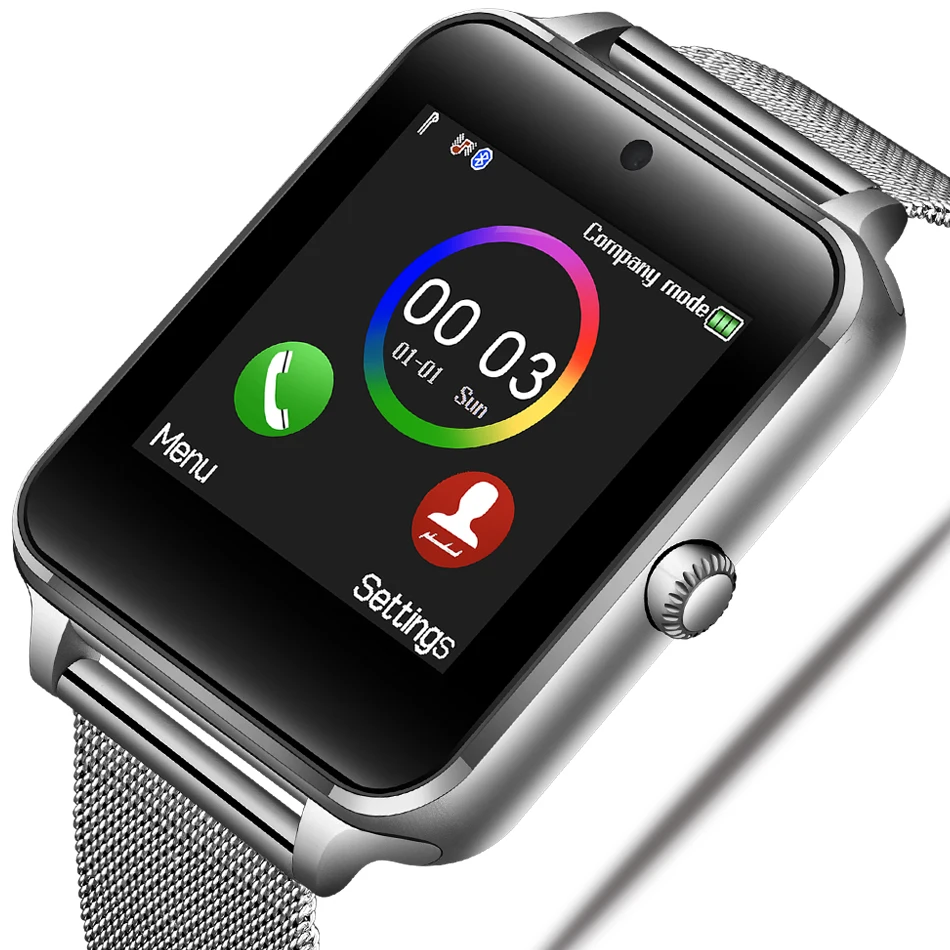 2019LIGE новые роскошные модные часы Smart Watch Для мужчин информация напоминание светодиодный большой дисплей экран SIM карта TF спортивные Для мужчин Смарт-часы