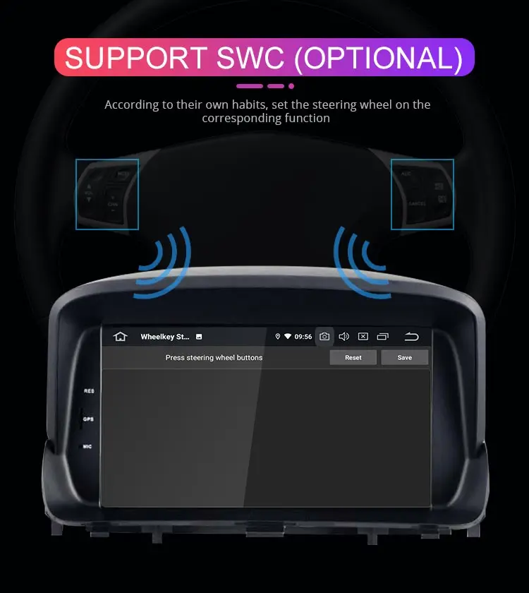 Besina Android 9,0 автомобильный dvd-плеер для OPEL MOKKA Мультимедиа gps Навигация стерео 2 Din автоаудио стерео Canbus wifi