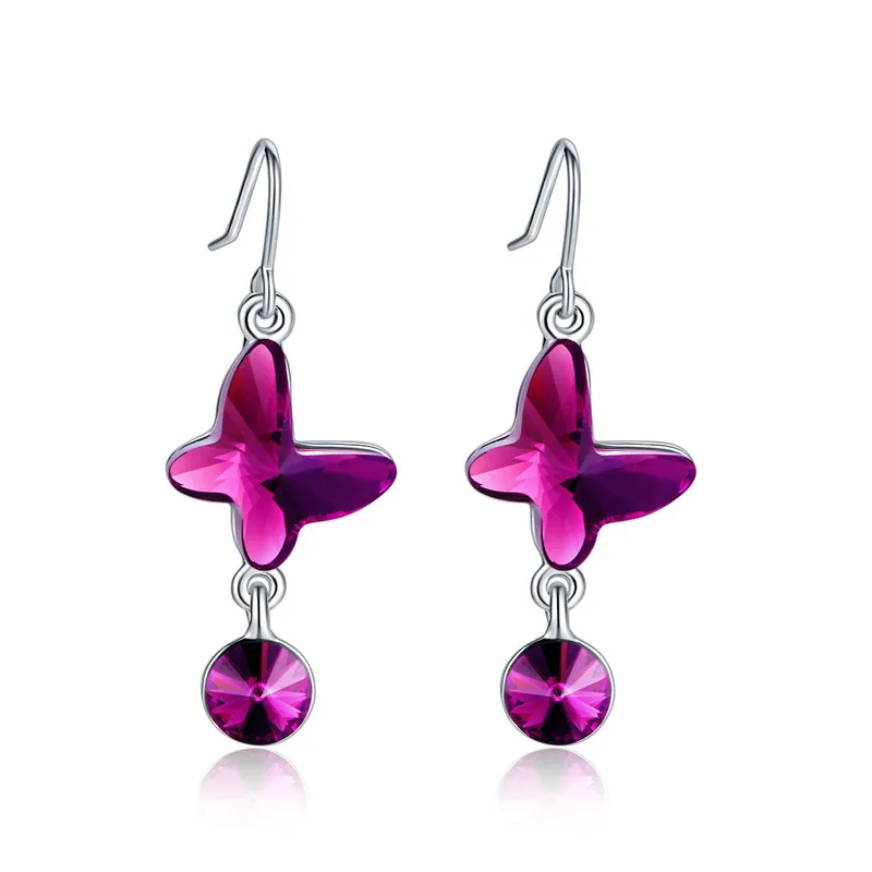 Yabel новый бренд Кристалл Висячие серьги для девочек ювелирные изделия партия