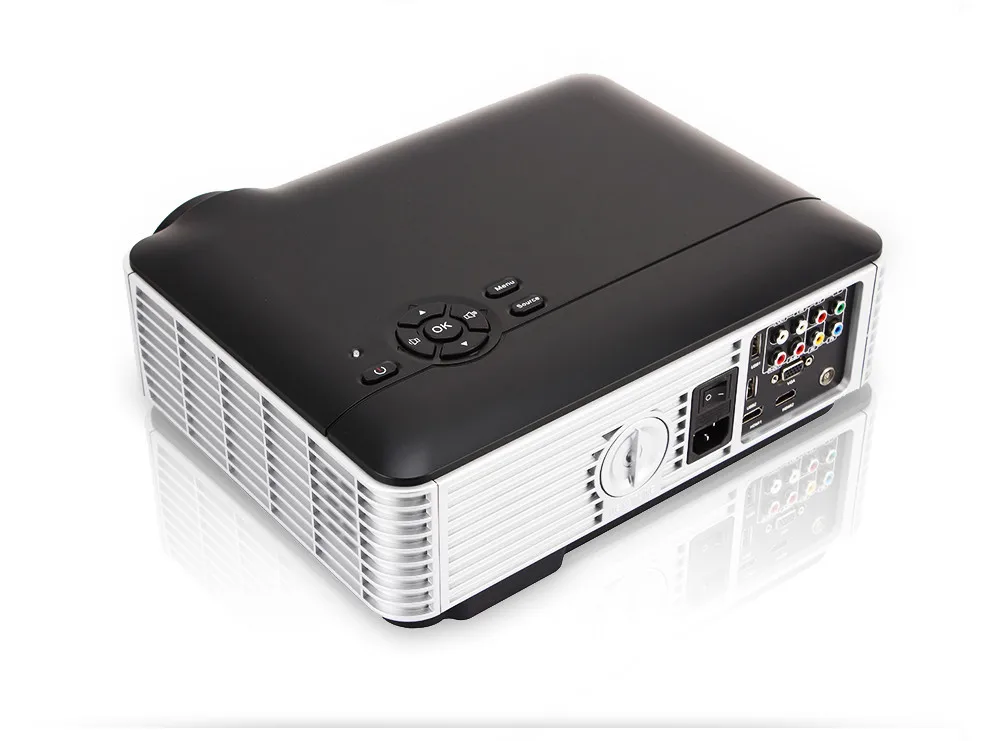 2016 Новый Smart LED Проектор 3500 люмен Android WI-FI 1280X800 HDMI USB 2.0 VGA TV HD 1080 P 3D Projetor Proyector Бимер |