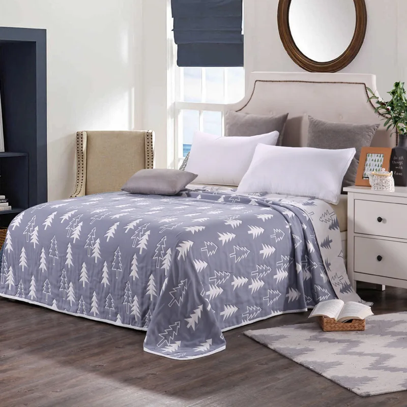 Роскошное Двустороннее хлопковое стеганое детское одеяло большого размера