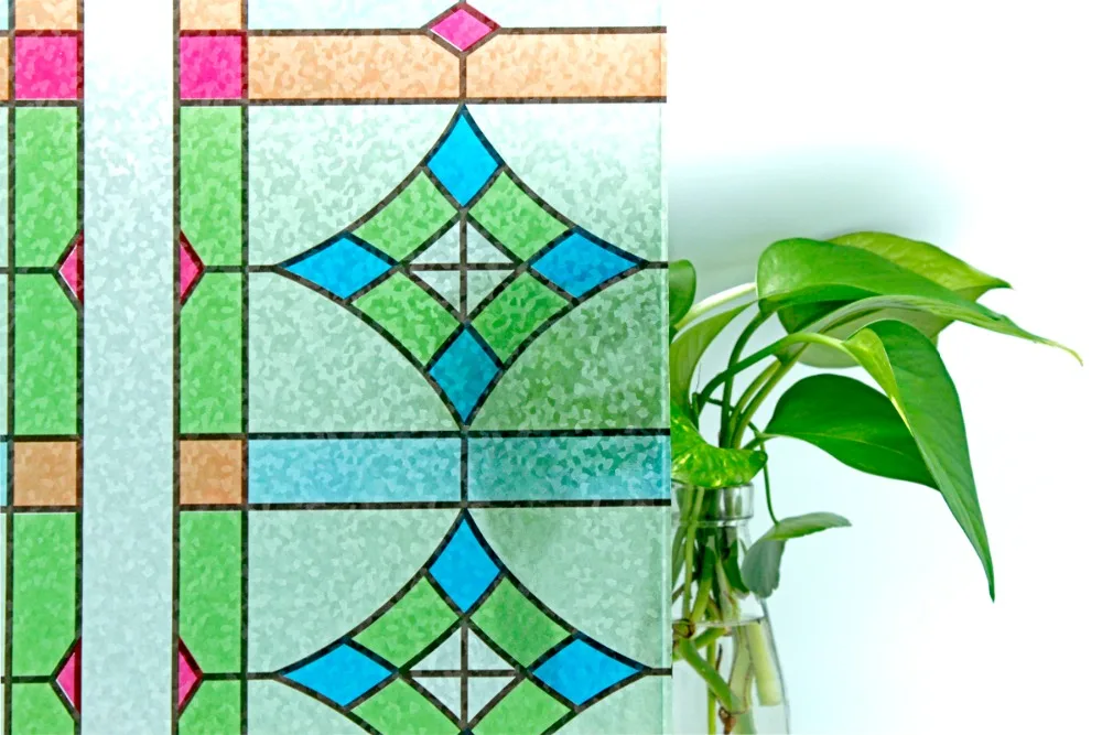 CottonColors ПВХ Водонепроницаемый Window Films Кухня Без Клея Статические 3D Декоративные