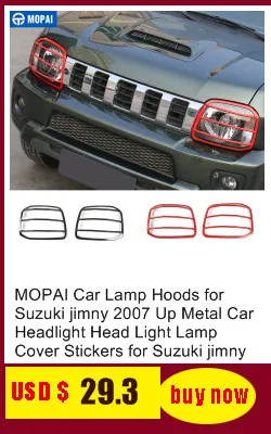 MOPAI Нержавеющая сталь Пряжка Стиль автомобиля порога Накладка защита для Suzuki Jimny 2007- аксессуары