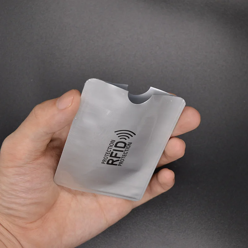 5 шт. Анти RFID кошелек Блокировка ридер замок банк держатель для карт ID банковский чехол для Карт Rfid защита металлический кредитный держатель для карт Алюминий
