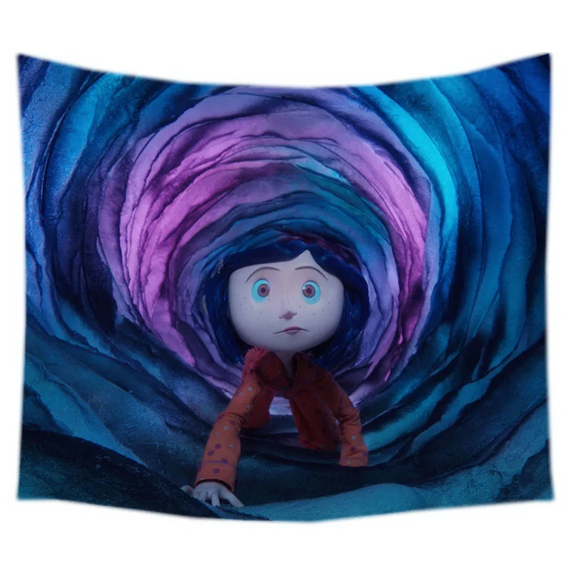 Coraline настенный гобелен кровать Манта йога коврик пляжное одеяло Кемпинг матрас
