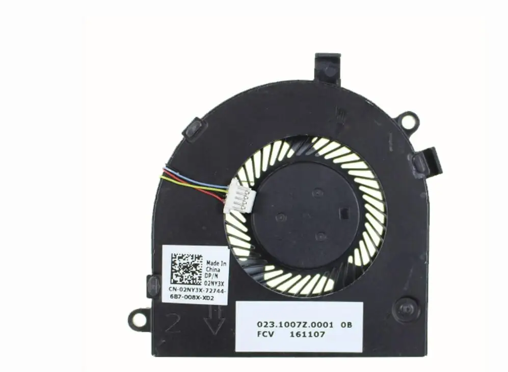 Новый вентилятор охлаждения процессора для DELL LATITUDE 3380 DP/N 02NY3X 2NY3X CN 023.1007Z.0001 FCN FJ8U