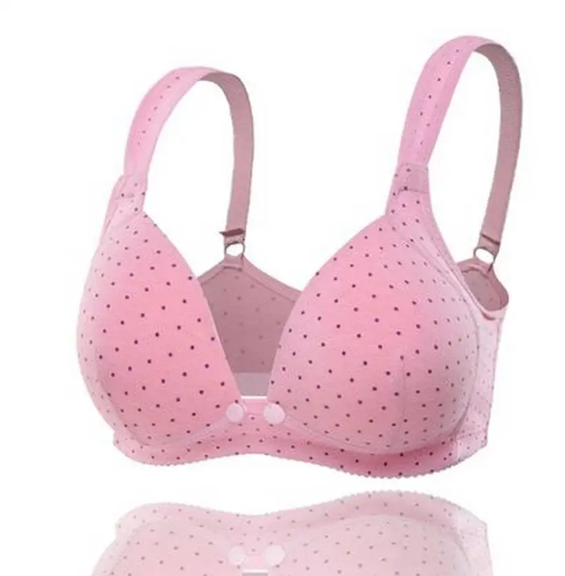 Хлопковое нижнее белье большого размера на пуговицах для беременных Бюстгальтер