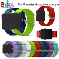 for garmin vivoactive acetate watch band silicone band replacement new sport smart watch wristband watch strap for garmin straps