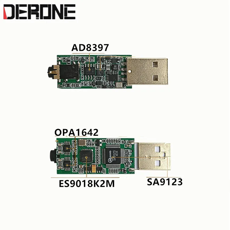PCM2706 компьютерная звуковая карта ES9018K2M аудио декодер усилитель мощности для наушников ЦАП OTG ES9023 OPA1642 TDA1305 SA9023