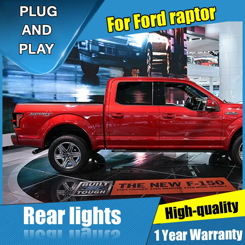 

2PCS Car Styling for Ford raptor Taillights 2015-2017 for raptor LED Tail Lamp+Turn Signal+Brake+Reverse LED light
