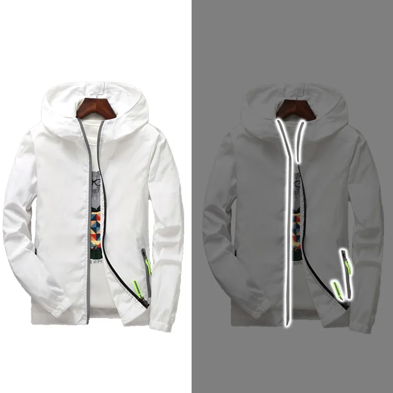XZKAMI Mommy Dad Son Daughter Clothes Waterproof Windproof Reflective Zipper Jacket Family Matching Outfits Hiking Couples Coat | Мать и