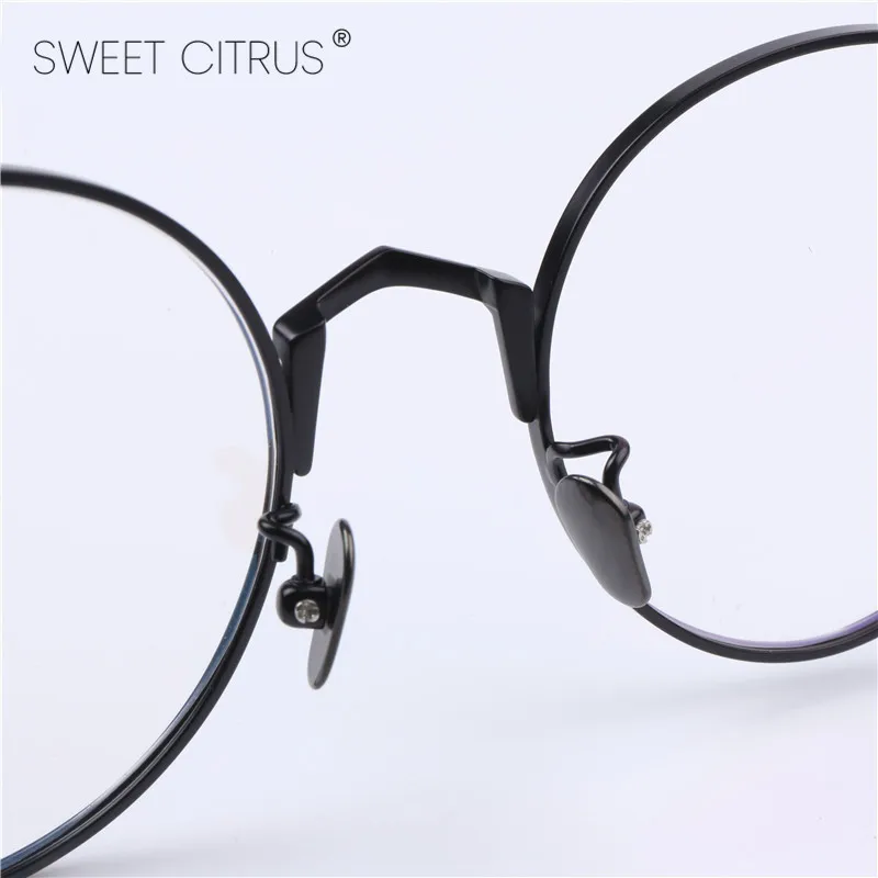 Женские винтажные круглые очки Sweet Citrus золотистые Оправы для близорукости